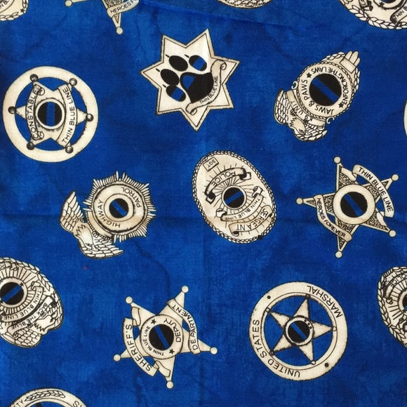 Back The Blue đź’™ Police / Law Enforcement Quilting Fabric - Picture 4 of 9